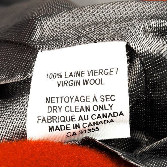 Tavan & Mitto Red Wool Shawl Collar Kimono-Sleeve Midi Coat - Picture 9 of 9